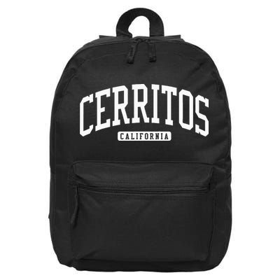 Cerritos California Ca College University Style 16 in Basic Backpack