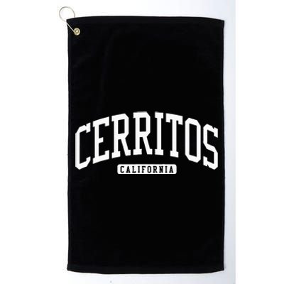 Cerritos California Ca College University Style Platinum Collection Golf Towel