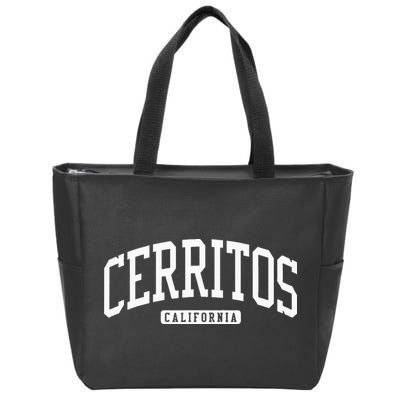 Cerritos California Ca College University Style Zip Tote Bag