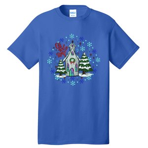 Cute Christmas Christian Mom Graphic Oh Holy Night Gift Tall T-Shirt