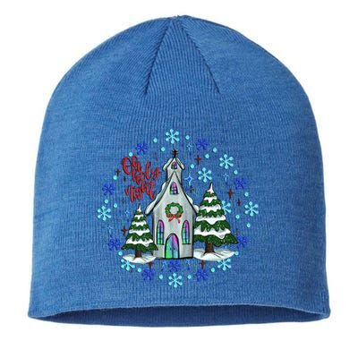 Cute Christmas Christian Mom Graphic Oh Holy Night Gift Sustainable Beanie