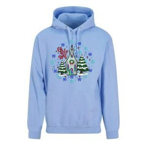 Cute Christmas Christian Mom Graphic Oh Holy Night Gift Unisex Surf Hoodie