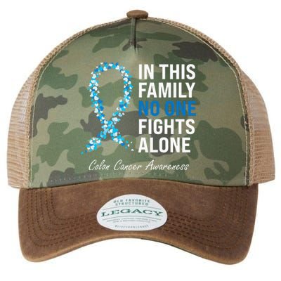 Colorectal Cancer Colon Cancer Blue Ribbon Legacy Tie Dye Trucker Hat