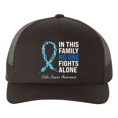 Colorectal Cancer Colon Cancer Blue Ribbon Yupoong Adult 5-Panel Trucker Hat