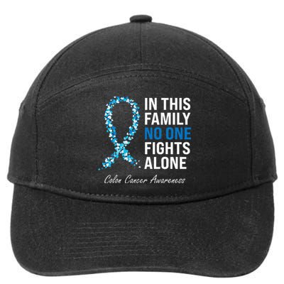 Colorectal Cancer Colon Cancer Blue Ribbon 7-Panel Snapback Hat