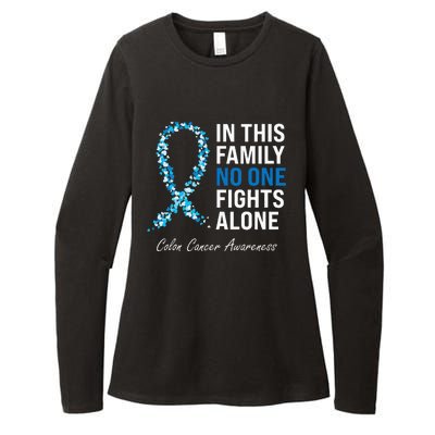 Colorectal Cancer Colon Cancer Blue Ribbon Womens CVC Long Sleeve Shirt