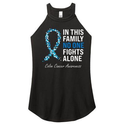 Colorectal Cancer Colon Cancer Blue Ribbon Women’s Perfect Tri Rocker Tank