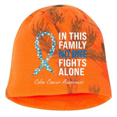 Colorectal Cancer Colon Cancer Blue Ribbon Kati - Camo Knit Beanie