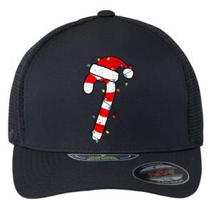 Christmas Candy Cane Santa Xmas Flexfit Unipanel Trucker Cap