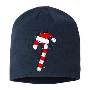 Christmas Candy Cane Santa Xmas Sustainable Beanie