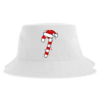 Christmas Candy Cane Santa Xmas Sustainable Bucket Hat