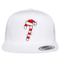 Christmas Candy Cane Santa Xmas Flat Bill Trucker Hat