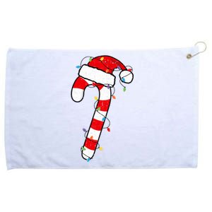 Christmas Candy Cane Santa Xmas Grommeted Golf Towel