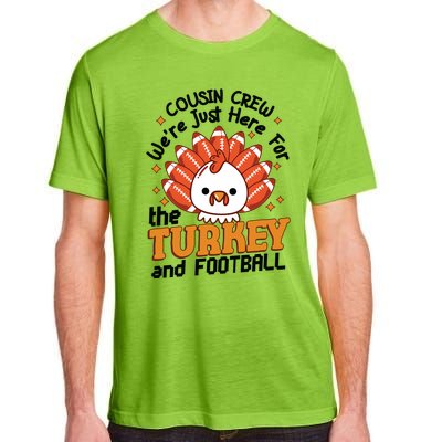 Cousin Crew Cute Turkey Football Feathers Happy Thanksgiving Gift Adult ChromaSoft Performance T-Shirt