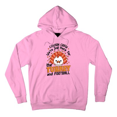 Cousin Crew Cute Turkey Football Feathers Happy Thanksgiving Gift Hoodie