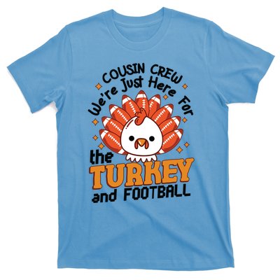 Cousin Crew Cute Turkey Football Feathers Happy Thanksgiving Gift T-Shirt