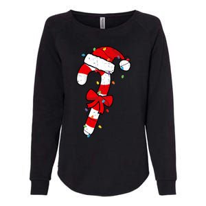 Christmas Candy Cane Santa Xmas Womens California Wash Sweatshirt