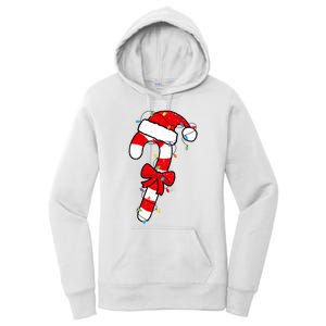 Christmas Candy Cane Santa Xmas Women's Pullover Hoodie