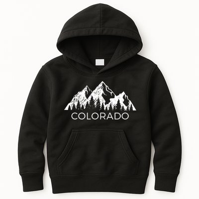 Colorado Cool Colorado Rocky Mountains Kids Hoodie