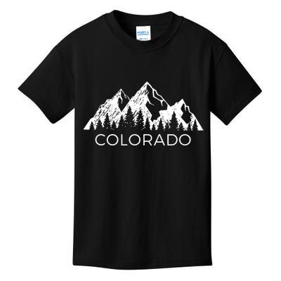 Colorado Cool Colorado Rocky Mountains Kids T-Shirt