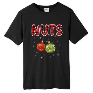 Christmas Couples Chestnuts Chest Nuts Funny Matching Xmas Funny Gift Tall Fusion ChromaSoft Performance T-Shirt