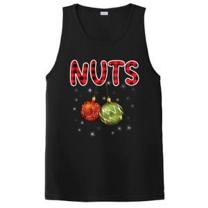 Christmas Couples Chestnuts Chest Nuts Funny Matching Xmas Funny Gift PosiCharge Competitor Tank