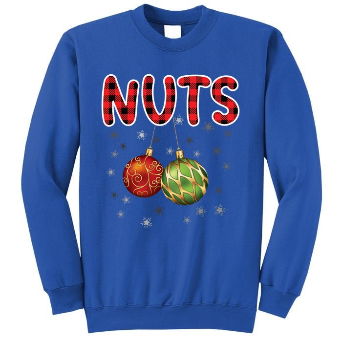 Christmas Couples Chestnuts Chest Nuts Funny Matching Xmas Funny Gift Sweatshirt