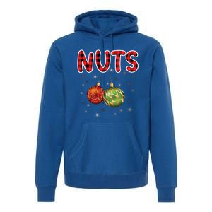 Christmas Couples Chestnuts Chest Nuts Funny Matching Xmas Funny Gift Premium Hoodie