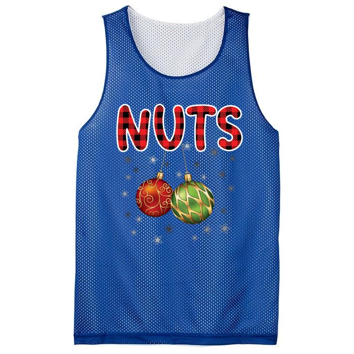 Christmas Couples Chestnuts Chest Nuts Funny Matching Xmas Funny Gift Mesh Reversible Basketball Jersey Tank