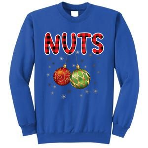 Christmas Couples Chestnuts Chest Nuts Funny Matching Xmas Funny Gift Tall Sweatshirt