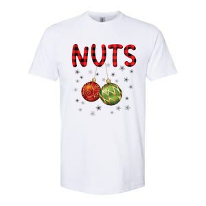 Christmas Couples Chestnuts Chest Nuts Funny Matching Xmas Funny Gift Softstyle CVC T-Shirt