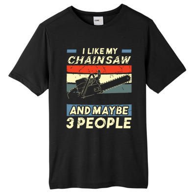 Chainsaw Carving Carpentry Joiner Cabinet Woodworking Tall Fusion ChromaSoft Performance T-Shirt