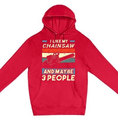 Chainsaw Carving Carpentry Joiner Cabinet Woodworking Premium Pullover Hoodie