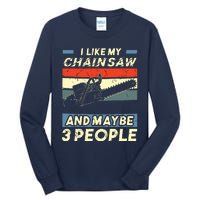 Chainsaw Carving Carpentry Joiner Cabinet Woodworking Tall Long Sleeve T-Shirt