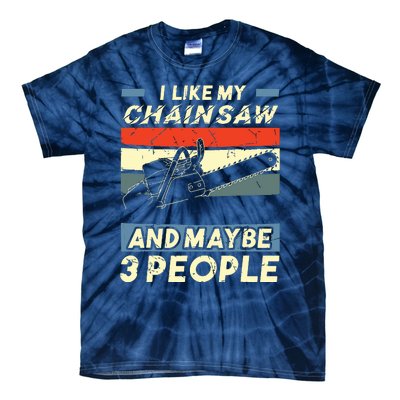 Chainsaw Carving Carpentry Joiner Cabinet Woodworking Tie-Dye T-Shirt