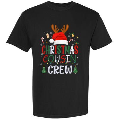 Cousin Crew Christmas Santa Squad Reindeer Party Garment-Dyed Heavyweight T-Shirt