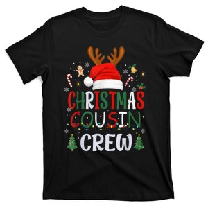 Cousin Crew Christmas Santa Squad Reindeer Party T-Shirt