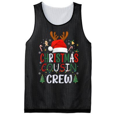 Cousin Crew Christmas Santa Squad Reindeer Party Mesh Reversible Basketball Jersey Tank