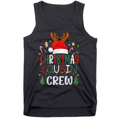 Cousin Crew Christmas Santa Squad Reindeer Party Tank Top