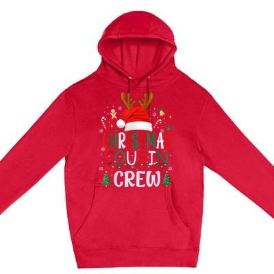 Cousin Crew Christmas Santa Squad Reindeer Party Premium Pullover Hoodie