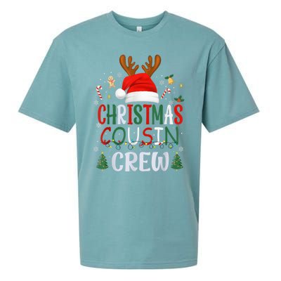 Cousin Crew Christmas Santa Squad Reindeer Party Sueded Cloud Jersey T-Shirt