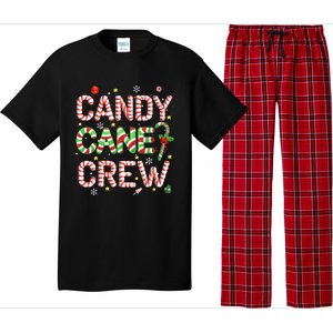 Candy Cane Crew Funny Christmas Candy Lover Xmas Pajamas  Pajama Set