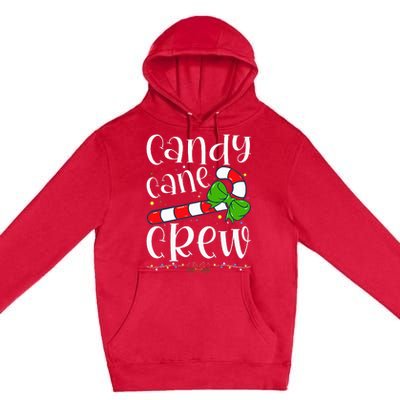 Candy Cane Crew Funny Christmas Candy Lover Xmas Premium Pullover Hoodie