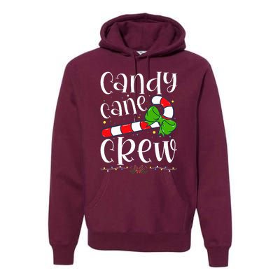 Candy Cane Crew Funny Christmas Candy Lover Xmas Premium Hoodie