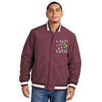 Candy Cane Crew Funny Christmas Candy Lover Xmas Insulated Varsity Jacket