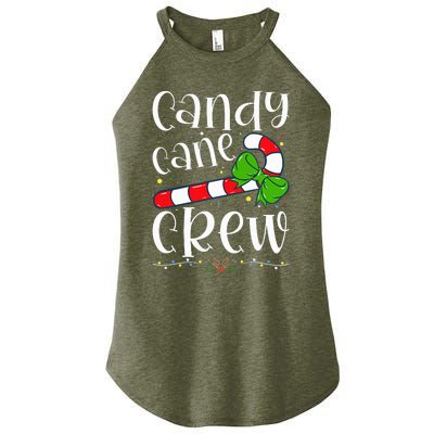 Candy Cane Crew Funny Christmas Candy Lover Xmas Women's Perfect Tri Rocker Tank