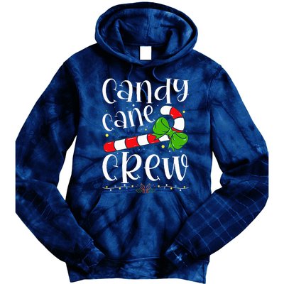 Candy Cane Crew Funny Christmas Candy Lover Xmas Tie Dye Hoodie