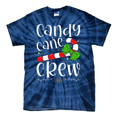 Candy Cane Crew Funny Christmas Candy Lover Xmas Tie-Dye T-Shirt