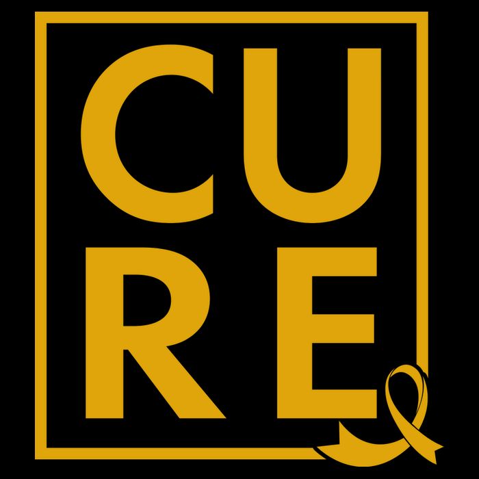 CURE Childhood Cancer Awareness Yellow Gold Ribbon Visor