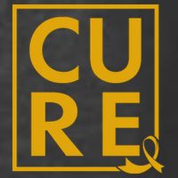 CURE Childhood Cancer Awareness Yellow Gold Ribbon Kids T-Shirt